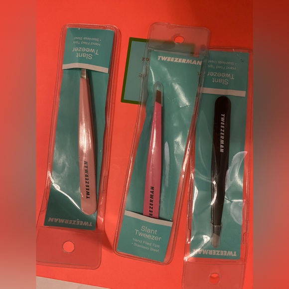 Tweezerman Stainless Steel Standard Slant Tweezer Eyebrow Regular Size NWT - Picture 5 of 9